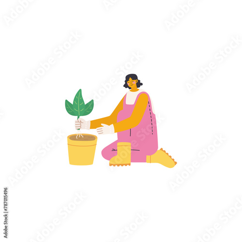 pose of people keeping the earth clean rubbish