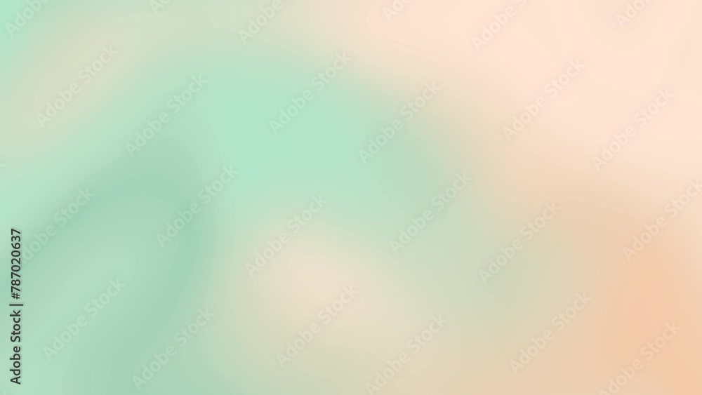 gradient background soft orange green and pink. 4k background. color fluid. liquid