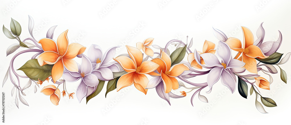 Obraz premium a many flowers that are on the branch of a tree