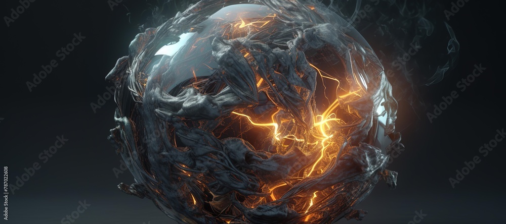 Obraz premium fireball energy, elemental 153