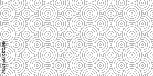 Overlapping Pattern Minimal diamond geometric waves spiral and abstract circle wave line. white and gray seamless tile stripe geometric create retro square line backdrop pattern background.