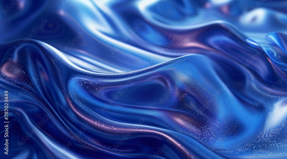 Abstract Blue Satin with Sparkling Accents Texture Abstract Blue Satin with Sparkling Accents Texture