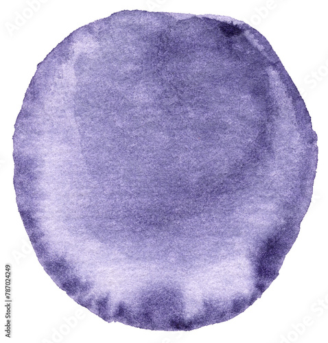 Purple Watercolor circle texture. Watercolour circle elements for design, Poster, Brochure, Printing, Advertisement, etc.
