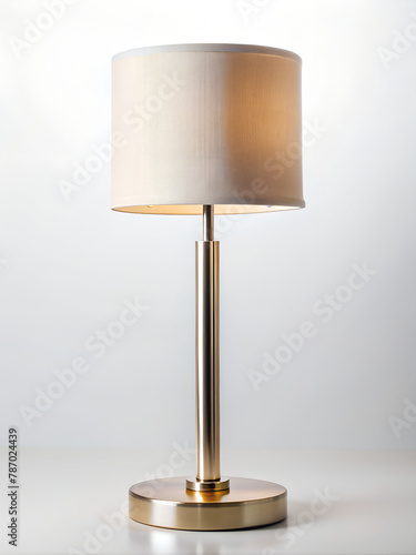 minimalist style table lamp isolated on background