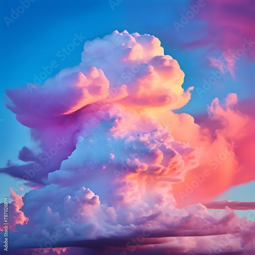 Clouds come in a variety of colors, color clashing with design, ai generated images.