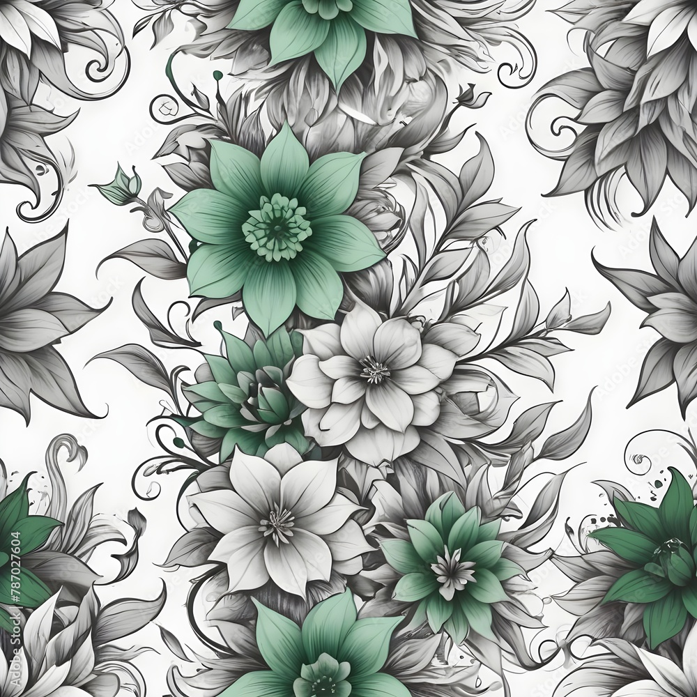 seamless floral pattern seamless floral pattern