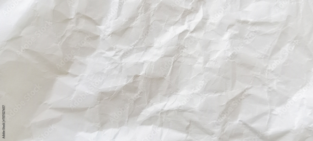 Obraz premium white crumpled paper