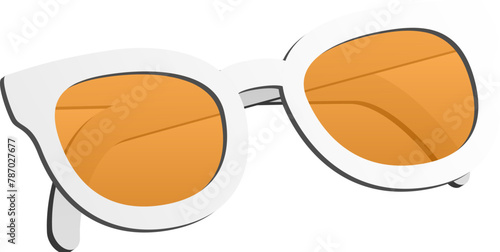 White and Orange Sunglasses