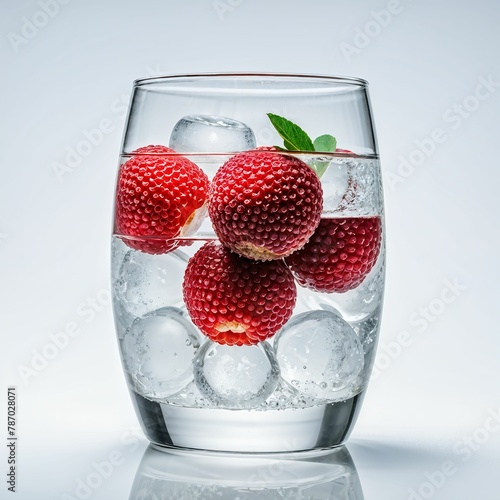 A lemonade with lychees