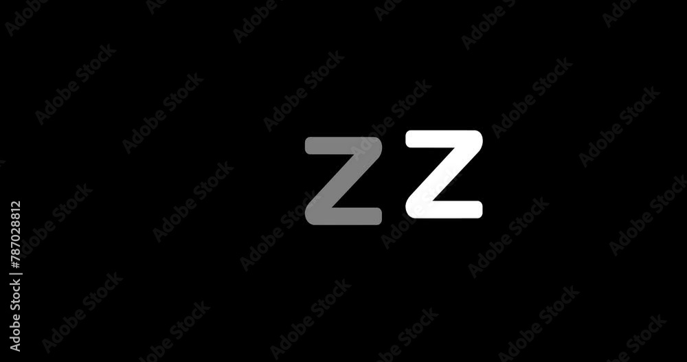 Sleeping zzz symbol on alpha channel background. Sleeping zzz symbol on alpha channel background.