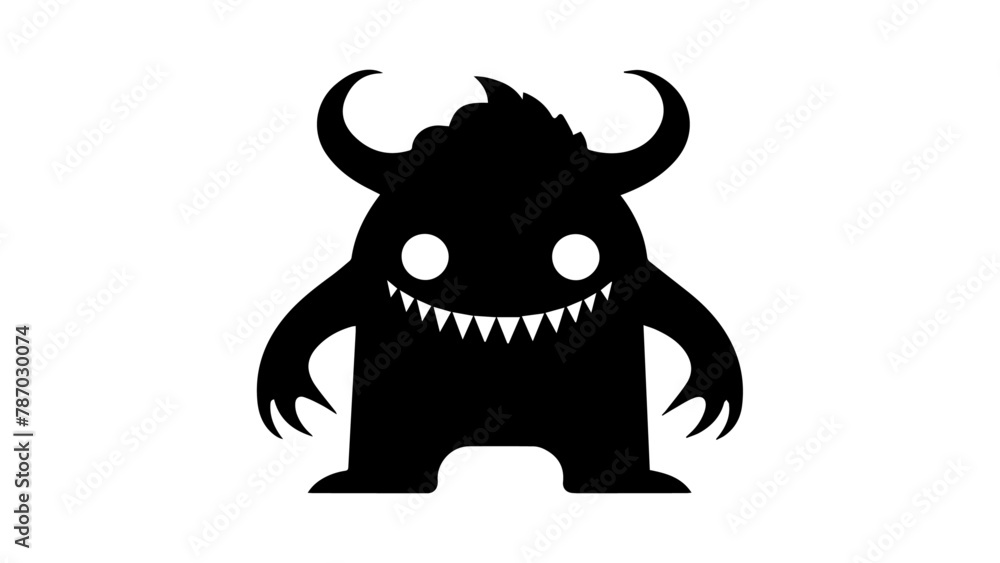 illustration of a smiling monster illustration of a smiling monster
