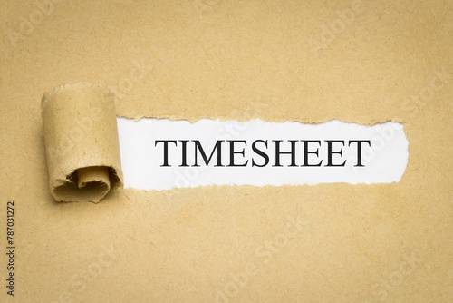 Timesheet photo