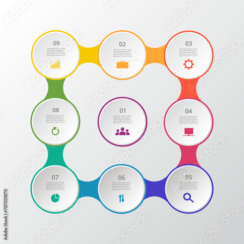 Infographic with 9 options.