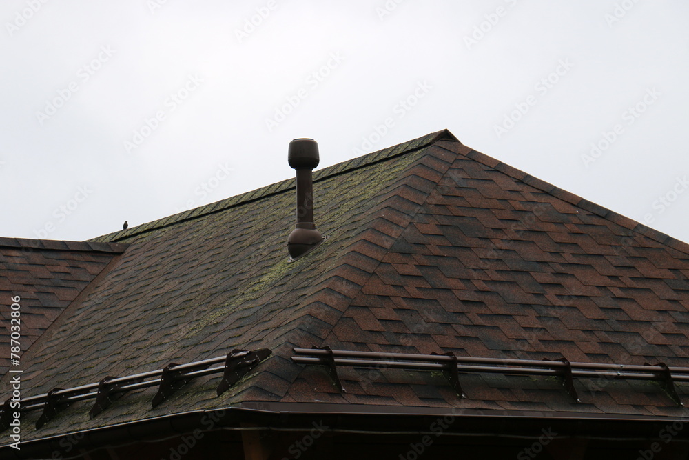The roof as an architectural detail in the construction of houses. The roof as an architectural detail in the construction of houses.