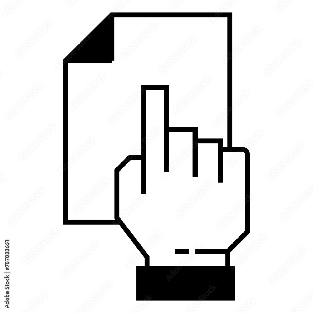 Hand icon on white background. Vector illustration. Hand icon on white background. Vector illustration.