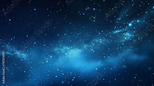 A view of night sky with stars. Space background.