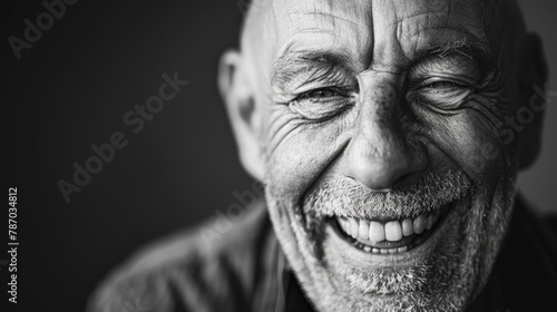 White man grinning informally photo