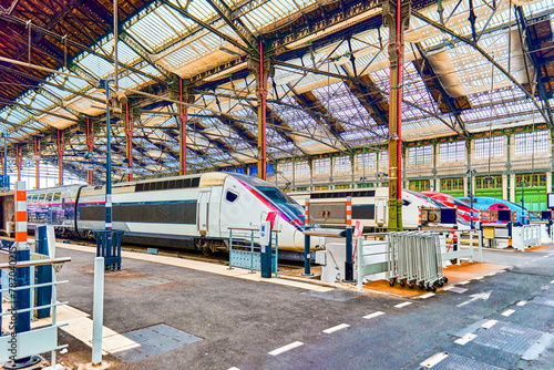 Gare de Lyon Train  station in Paris. photo