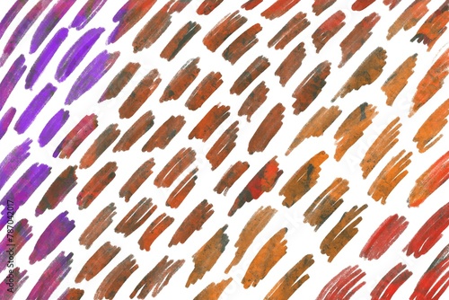 background of colorful brush strokes or marker strokes on a white background