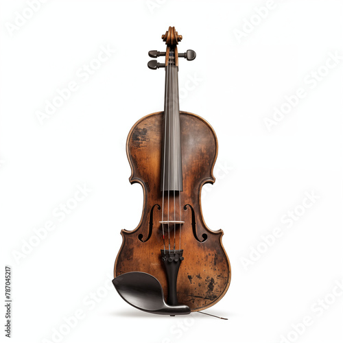 Whispers of Melody: A Weathered Violin Awaits Its Next Song