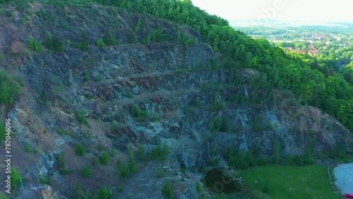 Rock Mine Zloty Stok Skalisko Kopalnia Aerial View Poland photo