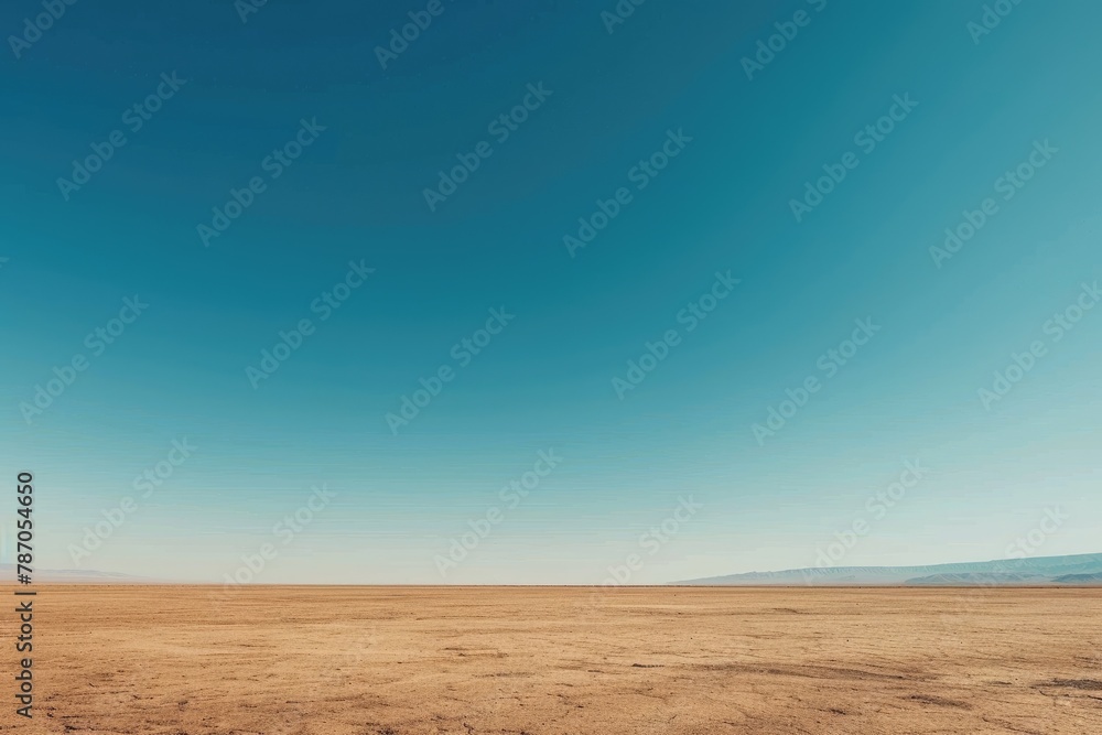 Fototapeta premium Minimalist desert landscape wallpaper, Abstract minimalist desert wallpaper, Generative AI