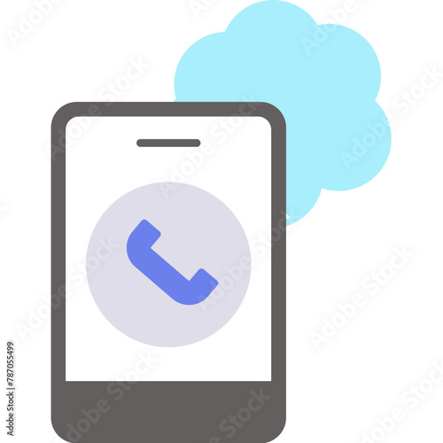 Cloud Based Calling Icon