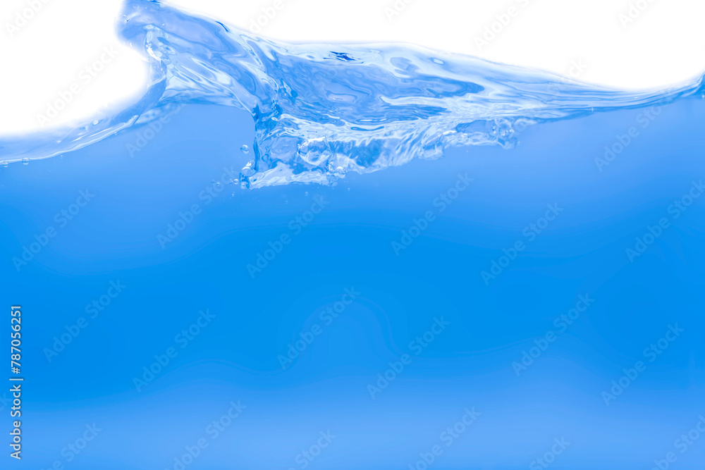 Clean water with water droplets and waves Clean water with water droplets and waves