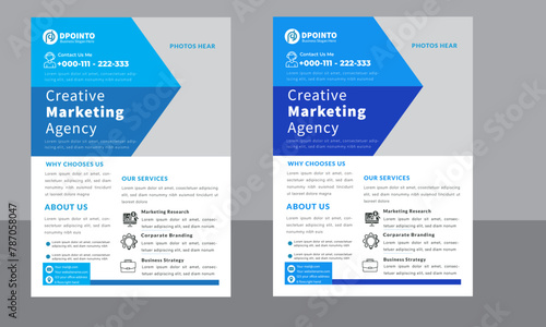 Creative Marketing agency flyer design 
