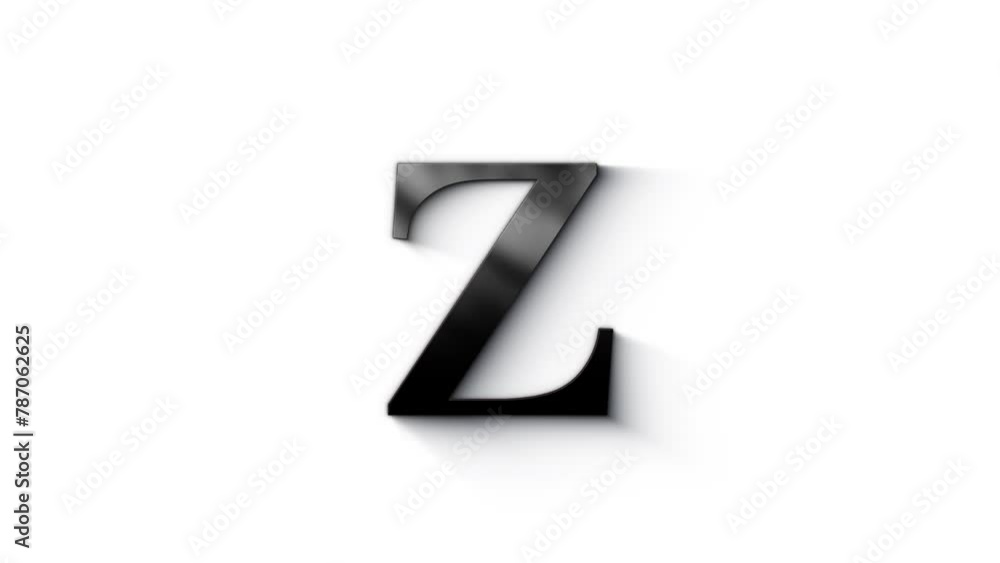 Black letter Z burns with fire, letter with particles and ash, alphabet letter, alpha channel Black letter Z burns with fire, letter with particles and ash, alphabet letter, alpha channel