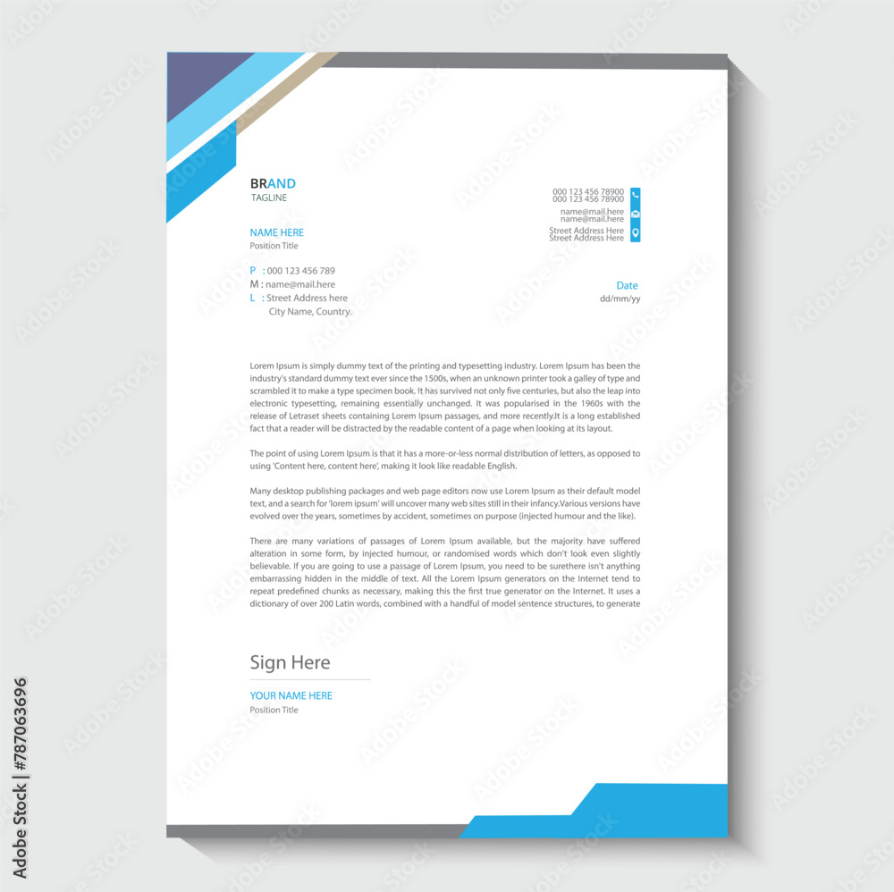 business letterhead design template business letterhead design template