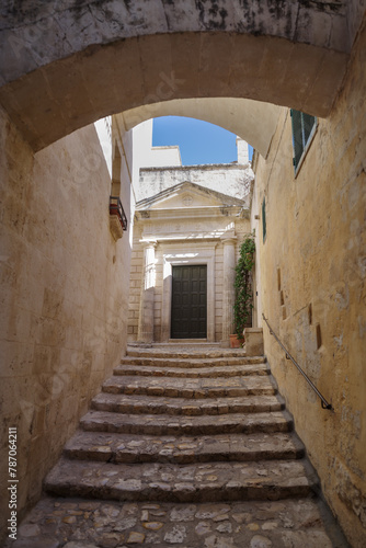 Matera street, Basilicata region, Italy