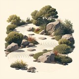 Tranquil Rock Garden for Meditation and Relaxation