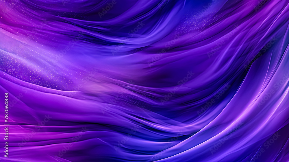 Obraz premium A purple and blue wave with a lot of sparkles