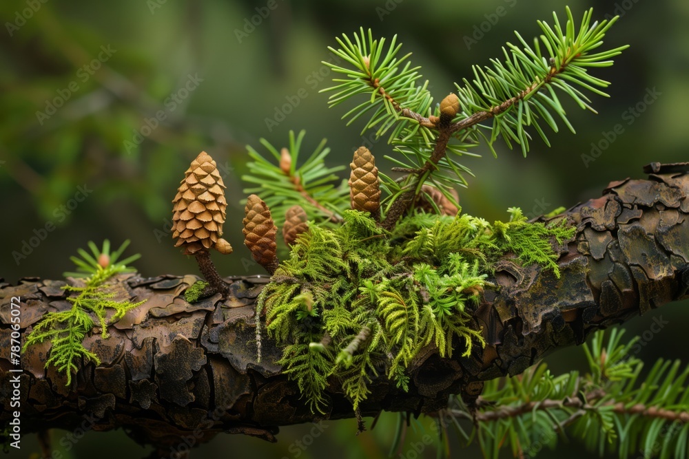 a product made of wood and cones a product made of wood and cones