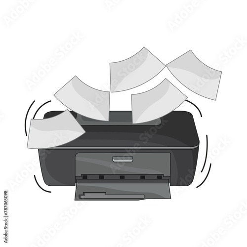 printer illustration