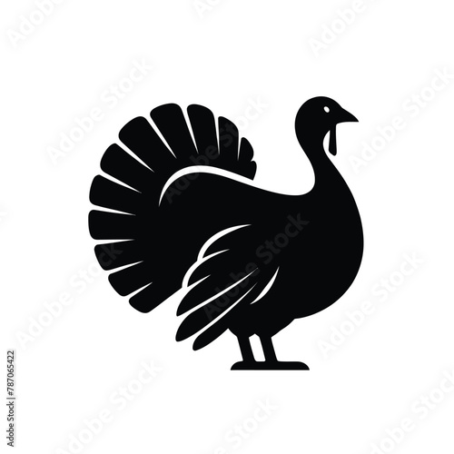 simple silhouette of a turkey