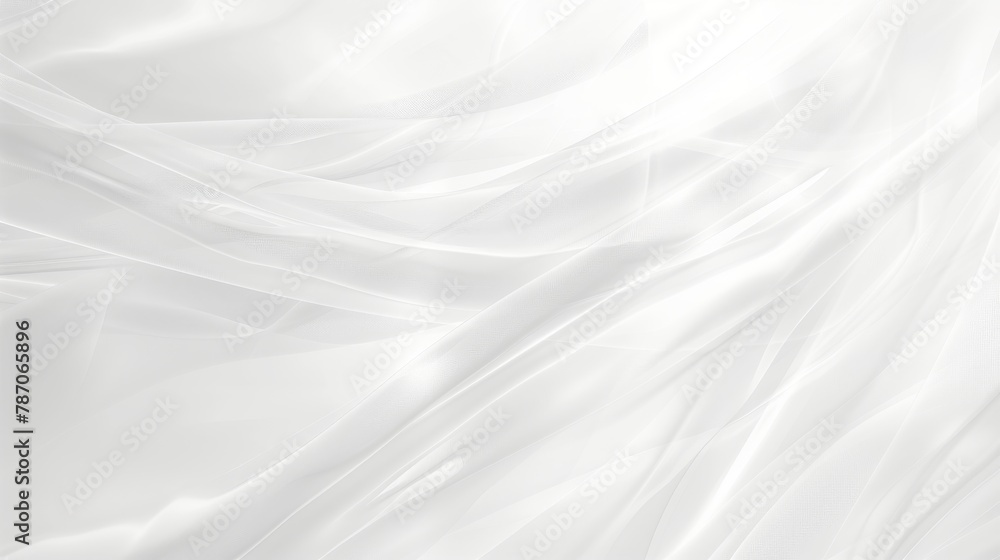 Fototapeta premium Abstract white background with smooth lines