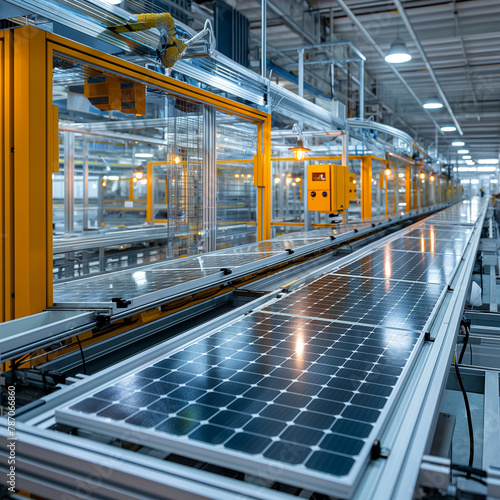 fabbrica di pannelli fotovoltaici photo