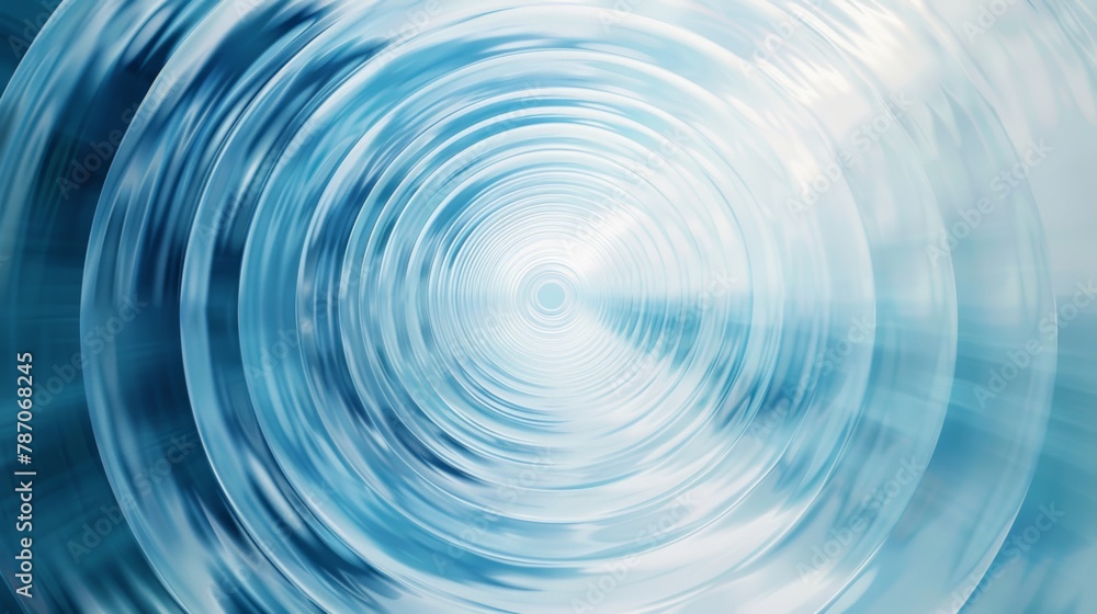A series of concentric circles in various shades of blue, gradually expanding outwards and fading into a white void. A series of concentric circles in various shades of blue, gradually expanding outwards and fading into a white void.