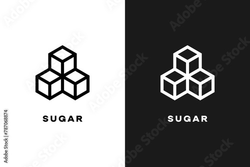 Sugar icon. Allergy Diet. Sugar free seal icon. Vector illustration.