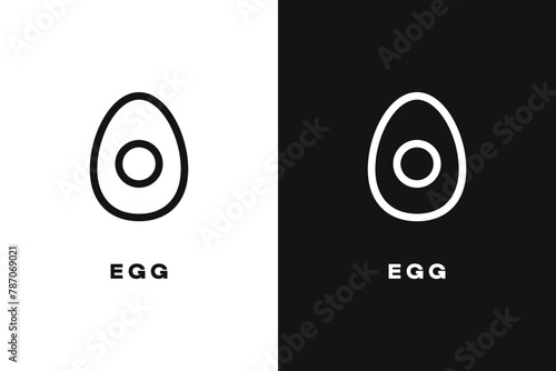 Egg vector icon. Allergy Diet. Egg free seal icon. Vector illustration.