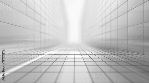 Gray minimalist abstract with a grid  perfect for precision in business presentations.