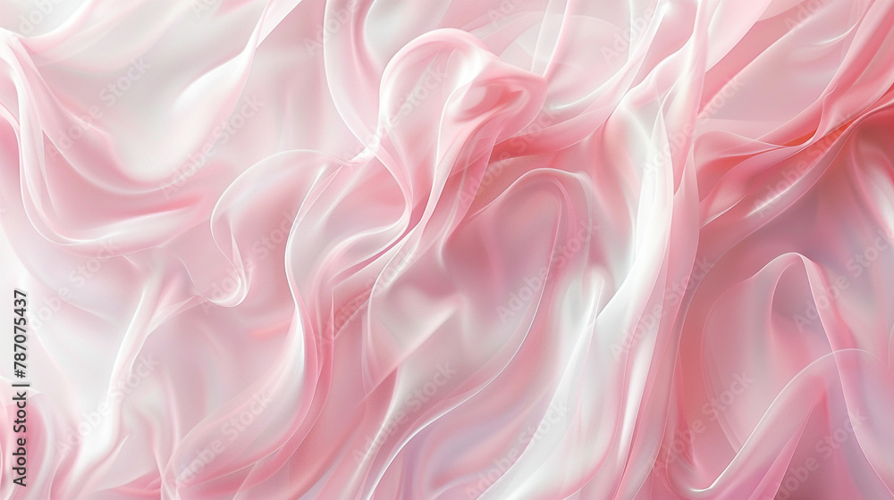 Fototapeta premium Ethereal flames in soft white and pink evoke floral elegance for photo backdrops.