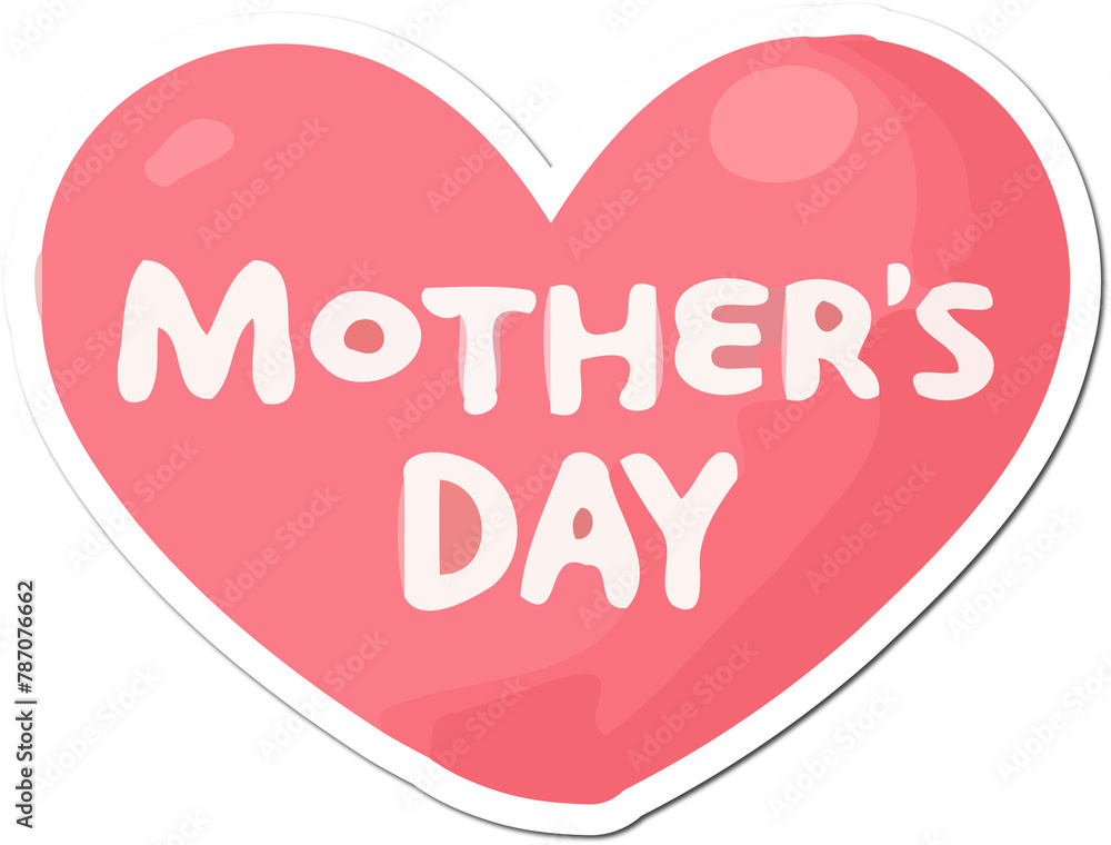 Mother's day sticker design