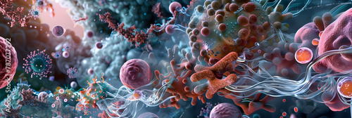 Detailed Illustration of the NRF2 Pathway and Components in Cellular Oxidative Stress Response photo