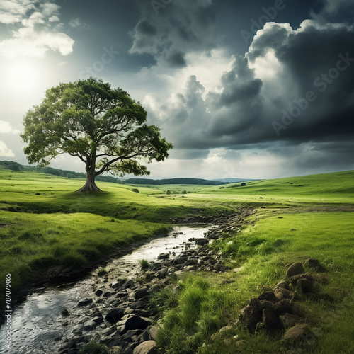 tree on a field © Muhammad