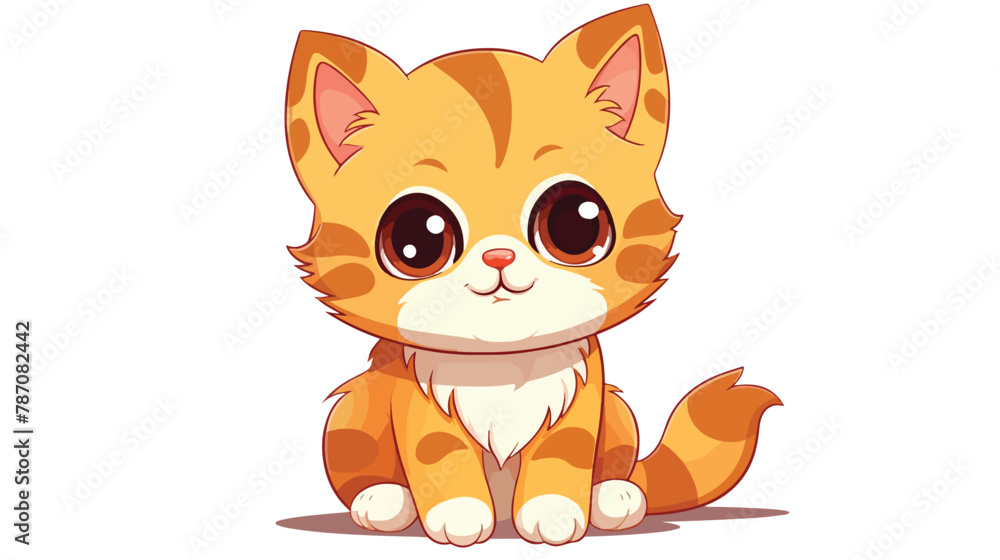 Illustration vector graphic of cute cat perfect