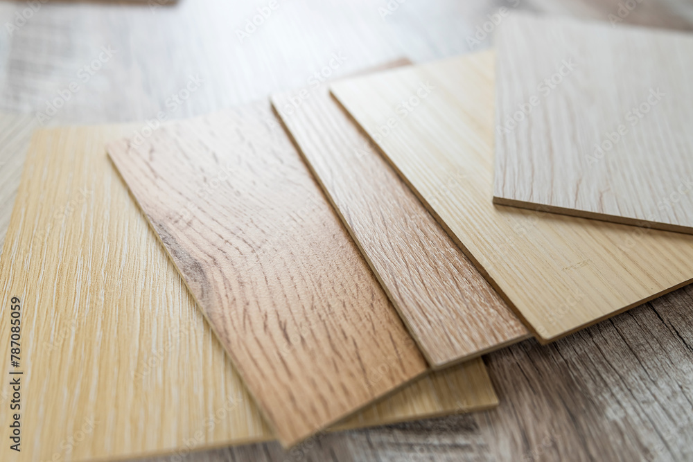 wooden sample for furniture or laminate or parquet for floors renovation