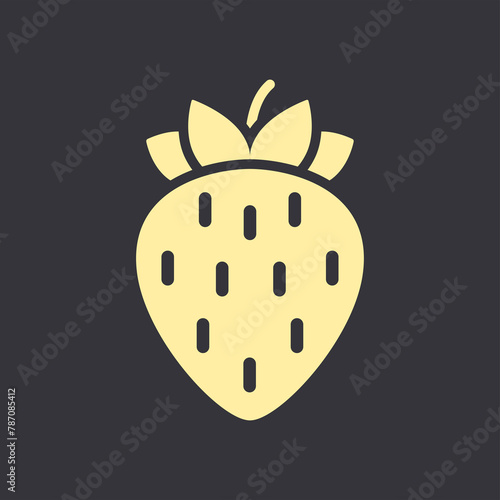 strawberry icon design vector template